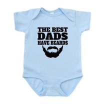 CafePress - The Best Dads Have Beards Body Suit - Baby Light Bodysuit, Size Newborn - 24 Months