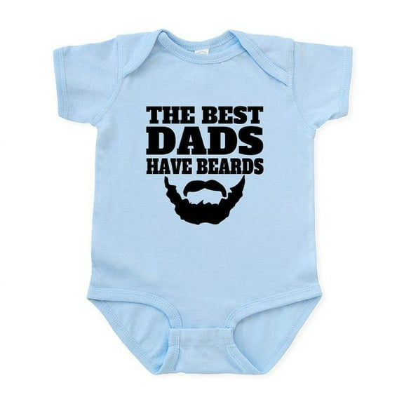 CafePress - The Best Dads Have Beards Body Suit - Baby Light Bodysuit, Size Newborn - 24 Months