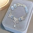 thumbnail image 3 of Bracelet Papillon Réglable Cheville Alliage Style Léger et Élégant, Symbole d'Amour et de Chance, 3 of 8