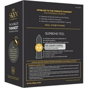 SKYN Supreme Feel Non-Latex Lubricated Condoms, 30 Count