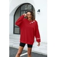 thumbnail image 4 of ALLTB Valentines Sweatshirt Women Love Heart Graphic Long Sleeve Shirt Cute Valentine's Day Pullover Top, 4 of 6