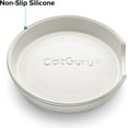 thumbnail image 4 of CatGuru Cat Bowls, Whisker Stress Free Cat Food Bowl, Reliefs Whisker Fatigue, Wide Cat Bowl, Non Slip Cat Food Bowls, Shallow Cat Dish, Cat Feeding & Watering Supplies (Set of 2, Ceramic, White), 4 of 7
