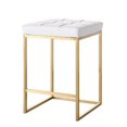 thumbnail image 1 of Tabouret de bar Heavenly Collection en or blanc pour salle à manger, 1 of 1