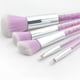 thumbnail image 2 of Set de brochas de maquillaje HUOGUO Purple Particle Transparent 5 piezas, 2 of 5