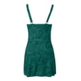 thumbnail image 5 of Womens Swimdress Women's Print Floral Swimdress Swimsuits Tropical Beach Pool Swimwear Skirted Monokini with Control Swimdress Green L, 5 of 6