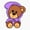 1pcs, variant on Pop Singer Bear Inspired Art Sticker