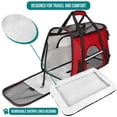 thumbnail image 4 of PetAmi Transportín para mascotas aprobado por la aerolínea para gatos, transportador de perros de lado suave para perros pequeños, suministros de viaje para gatos, accesorios para gatos de interior, b, 4 of 5