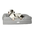 thumbnail image 6 of PetFusion Ultimate Dog Lounge Orthopedic Memory Foam Bed with Waterproof Liner and Removable Breathable Cotton Cover, XXL 50" L for Pets up to 125 lbs, Gray, 6 of 10