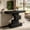 Black, variant on Fnova 42.5" Farmhouse Console Table, Wood Sofa Table with Geometric Storage, Narrow Accent Table for Living Room, Entryway, Hallway