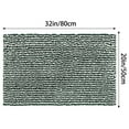 thumbnail image 6 of REGALWOVEN Chenille Striped Bathroom Rugs Extra Thick and Absorbent Bath Rug Non-Slip Soft Bath Mat Green 20" x 32", 6 of 6