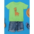 thumbnail image 3 of Giraffe With Tie T-Shirt Juniors -Image by Shutterstock,  x-Small, 3 of 4