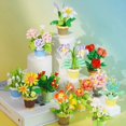 thumbnail image 4 of Assembly Toy Block Rose Flower Succulent Pot Plant Compatible with Lego Eternal Sunflower Gift for Girls, 4 of 5