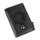 thumbnail image 3 of Cartera de cuero sintético suave para hombre, moderna cartera con patrón de fibra de carbono, tarjetero para billetes para viajes de negocios, de fibra de carbono sintética, color negro, tamaño libre, 3 of 15