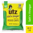 thumbnail image 5 of Utz Salt & Vinegar Crispy Fresh Potato Chips, 42 Count, Crunchy Individual Snacks to Go, Cholesterol, Trans-Fat & Gluten Free, 5 of 6