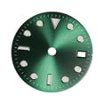 thumbnail image 4 of Esfera de reloj de 29 mm para movimiento NH34 Gmt, relojero ligero, verde luminoso, 4 of 8