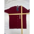 thumbnail image 3 of KAREN SCOTT Womens Maroon Cotton Blend Long Sleeve Crew Neck Wear To Work Button Up Sweater XS, 3 of 5