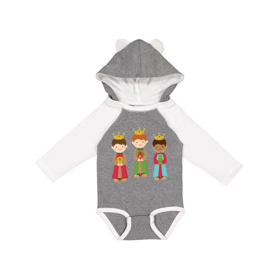 Inktastic Christmas Three Wisemen Boys or Girls Long Sleeve Baby Bodysuit