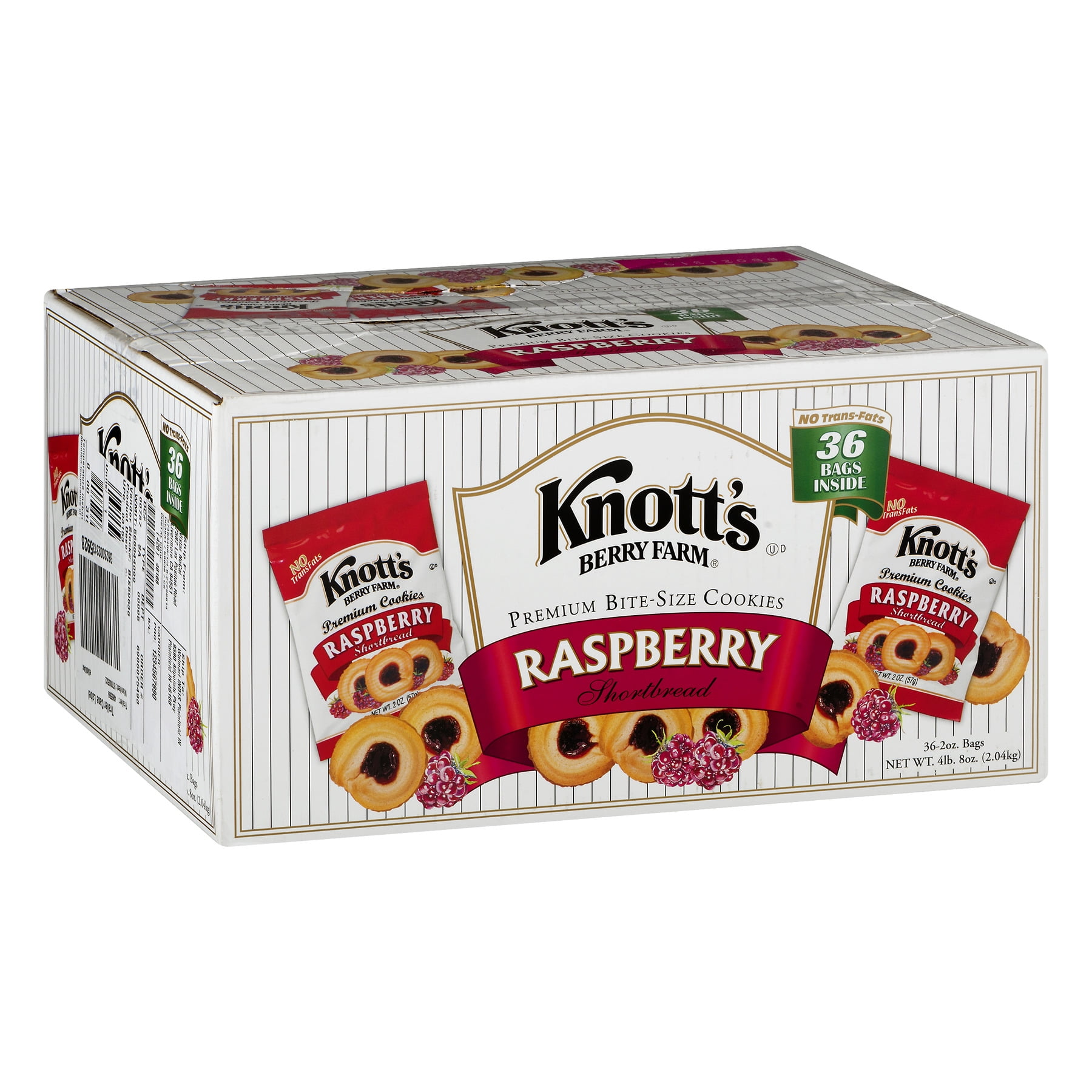 Knott's Cookies, Club Pack, Raspberry, 2 Oz, 36 Ct