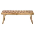 thumbnail image 5 of Natural Mango Wood Seating Bench - Rustic And Practical 47.62" W X 18.3" H Accent Character 13.76" D, 5 of 5
