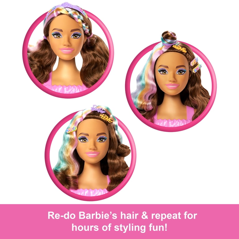 Barbie Doll Styling Head, Brown Hair, 20+ Accessories photo 4