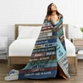 thumbnail image 5 of Wijzvio To My Grandson Throw Blanket Soft Fuzzy Fleece Blanket For Couch Bed Living Room Decoration 50"X40", 5 of 9
