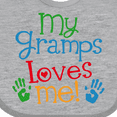 thumbnail image 4 of Inktastic My Gramps Loves Me Boys or Girls Baby Bib, 4 of 4