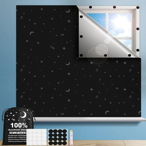 Yipa Modern Panel Blinds Thick Car Travel Temporary Detachable Sun Blocking Baby Shades Star