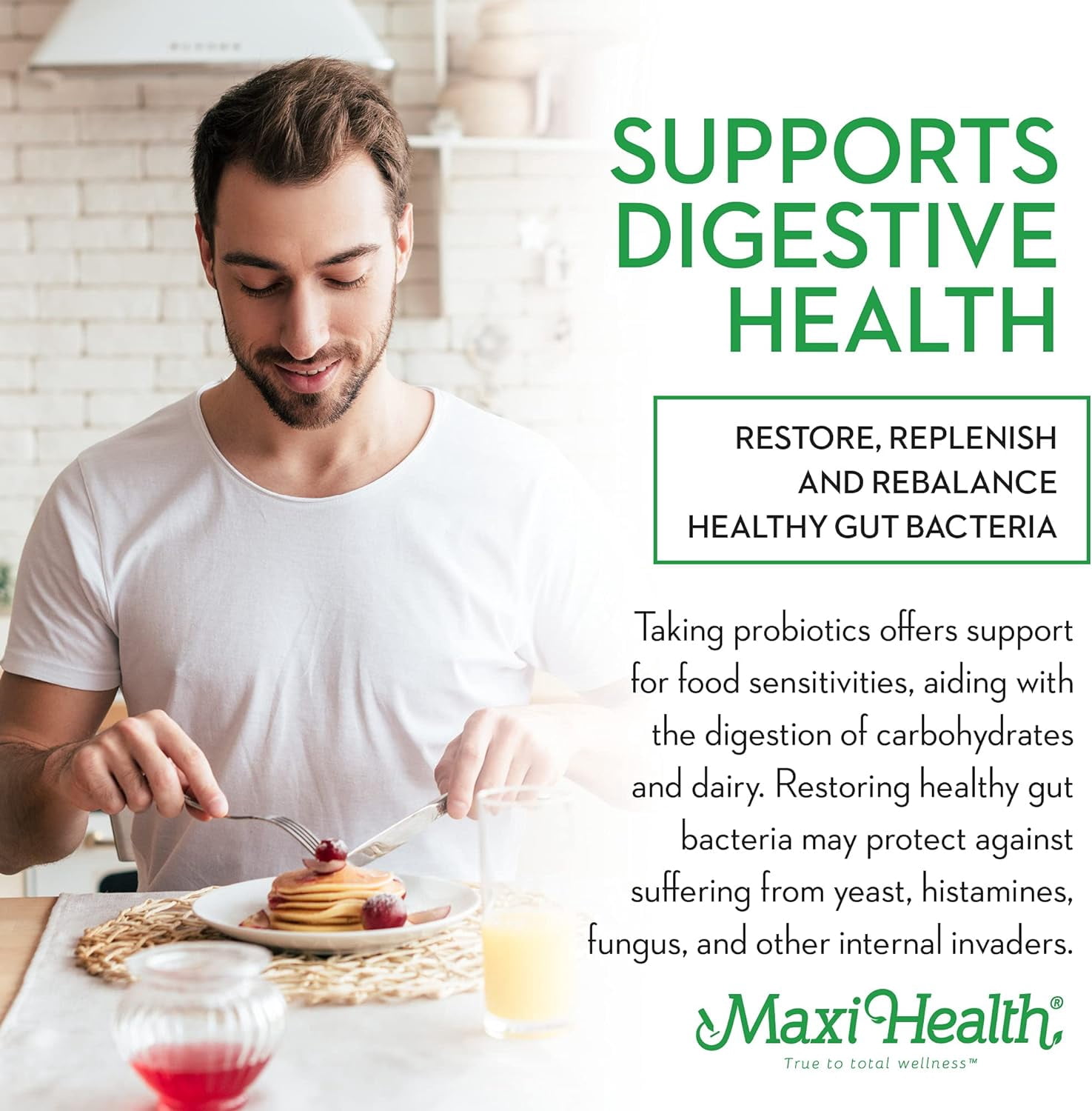 Maxi Health Active Pro-20 – 20 Billion Probiotics for Adults – Gut & Immune Support – 30 Capsules