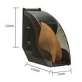 thumbnail image 7 of Ludlz Coffee Filter Holder Coffee Paper Storage Rack Coffee Filter Paper Container Stand Filter Paper Holder Dust-proof Acrylic Hand-drip Coffee Filter Paper Storage Container Holder Rack, 7 of 7