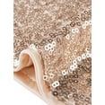 thumbnail image 5 of DARING DIVA Women's Midrise Solid Sparkle Coctail Sequin Shorts L Rose Gold, 5 of 6