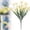 D, variant on Spring Flowers Artificial, Fake Flowers, 1 Bundle Artificial Flower Bundles Plastic Cemetery Memorial Bouquet for Grave Decorations, Home Table Centerpieces Decorations White