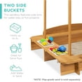 thumbnail image 4 of Best Choice Products Kids Wooden Cabana Sandbox w/ Bench Seats, UV-Resistant Canopy, Sandpit Cover, 2 Buckets - Natural, 4 of 7