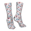 thumbnail image 7 of KLL Nautical And Pirate Owls Print Womens Crew Socks Athletic Middle Tube Long Socks Novelty Socks Gifts For Men, 7 of 7