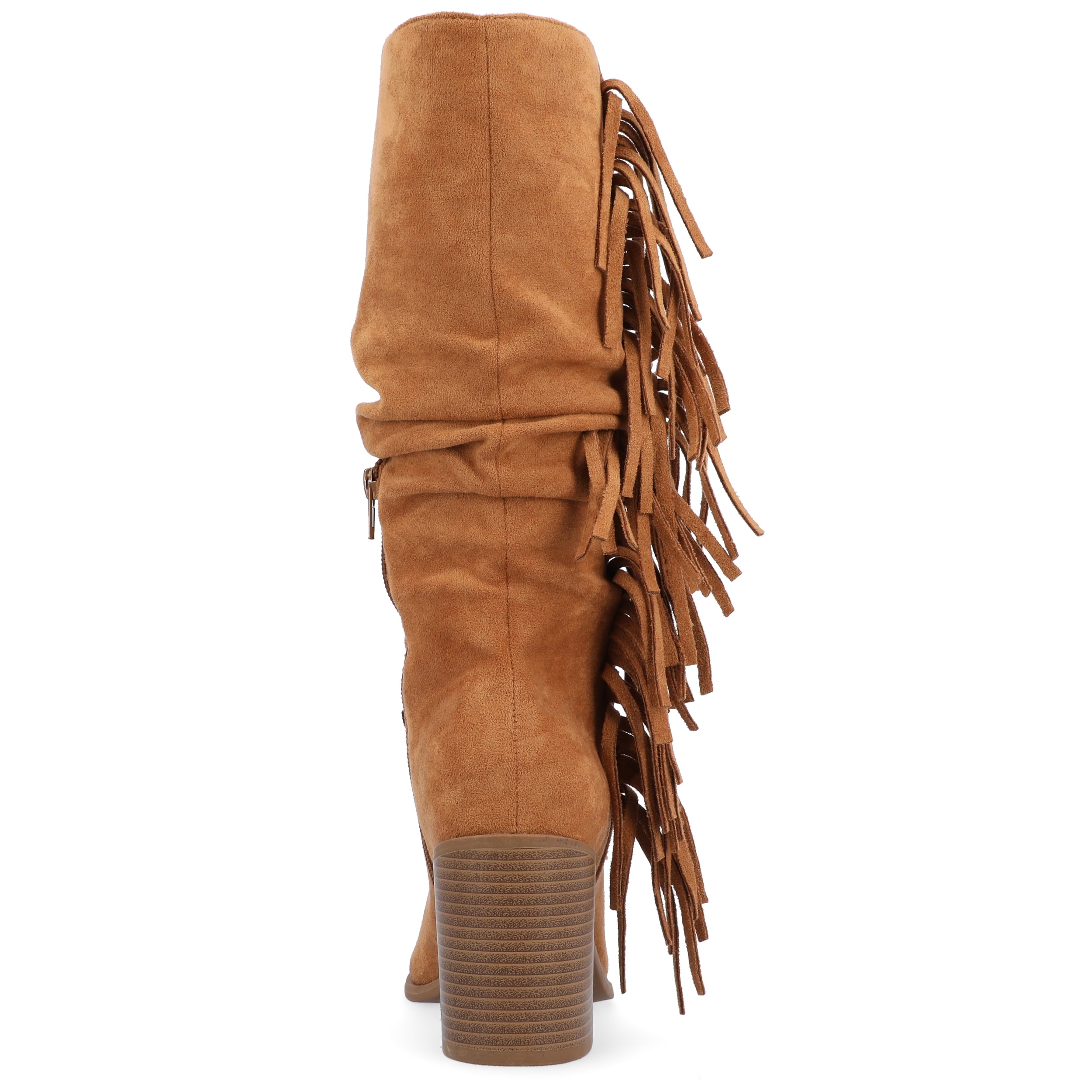 Journee Womens Hartly Extra Wide Calf Western Mid Calf Boots