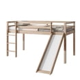 thumbnail image 5 of Bellemave Twin Size Loft Bed with Slide, Kids Low Loft Beds Frame with Ladder, Wood Toddler Loft Bed with Safety Guardrails (Natural), 5 of 7