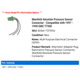 thumbnail image 2 of Manifold Absolute Pressure Sensor Connector - Compatible with 1997 - 1998 GMC T7500, 2 of 2