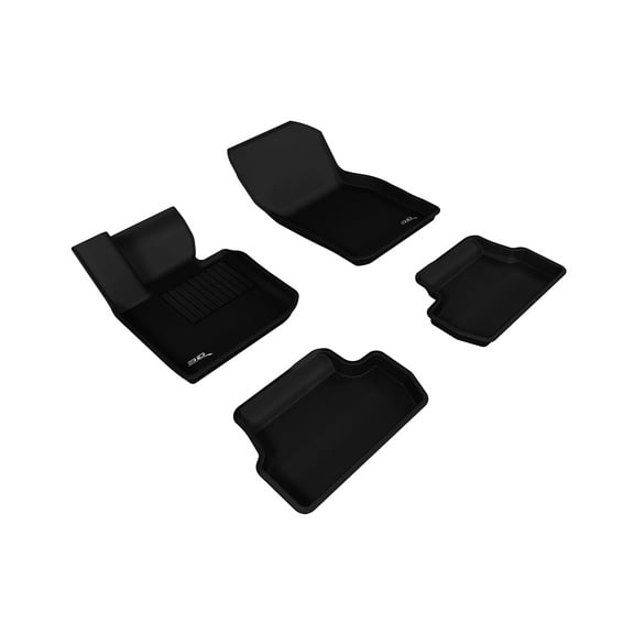 3D MAXpider Custom Fit Kagu Floor Mat (Black) Compatible with Mini Cooper/S/SE/JCW Hardtop 2-Door (F56) 2014-2024 - R1 R2