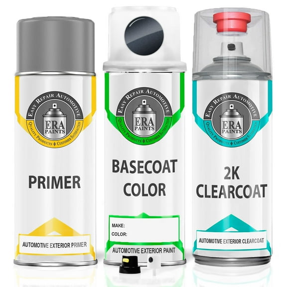 ERA Paints EH4/F3T - Graphite Gray Metallic for SUBARU Exact Match Touch Up Paint Spray - 2K Premium Kit