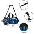 thumbnail image 5 of Dolphin Gym Bags, Shoe Bag, Sports Bag, Dance Bag - All-in-One Weekender Bag (17.7 inches) with Interior Zipper Pocket and Large Capacity, 5 of 6