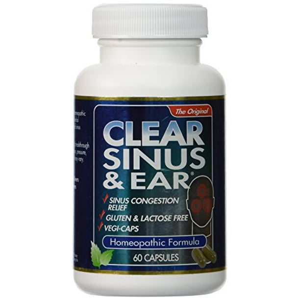 Clear Products Homeopathic Formula, Sinus and Ear, 60 Count Walmart