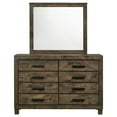 thumbnail image 3 of Woodmont 8-drawer Dresser with Mirror Rustic Golden Brown, 3 of 11