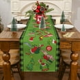 thumbnail image 3 of Christmas Table Runner, Funny Christmas Runner for Table Christmas Xmas Green Christmas Decorations for Home Seasonal Winter Holiday Party Table Decorations Indoor Party Decor (13'''' x 72''''), 3 of 6