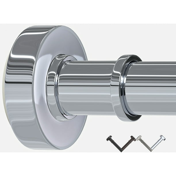 Chrome Shower Curtain Rod,Adjustable 4372 inches,Rust Resistance