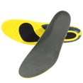 thumbnail image 1 of ROSENICE Men's Insoles Extra Comfort Flexible Anti-bacterial PU Thickened Massage Height Increasing Insoles Absorption Cushion for Arch Support (Yellow), 1 of 8