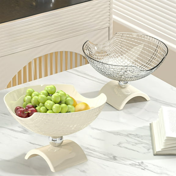 Fruit Plates, Upscale Snack Plates, Candy Plates, Elegant Design + High-quality Material, Living Room Decor, for Entertaining, Serve Desserts, Stylish Serving Dishes, Decorative Bowls