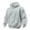 #02 Light Gray, variant on Hooded Sweatshirt for Men, Plain Solid Color Long Sleeve Casual Hoodie with Kangaroo Pocket for Fall Spring Daily Track Outfits,XXL,Light Gray