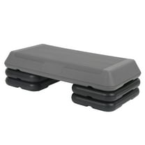 NNYYS 28'' Exercise Aerobic Step Platform, Adjustable Fitness Stepper with 4 Stackable Risers, Aerobics Stepper Workout Stepper for Home Gym Cardio Strength & Training