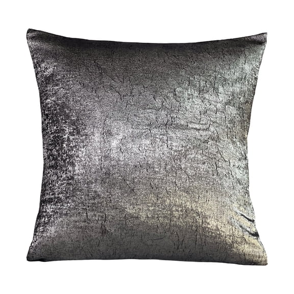Violet Linen Silky Solid Crushed Pattern Decorative Accent Throw Pillow Cover