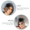 thumbnail image 2 of MasteelfCA Chapeau de Fascinateur Chapeau de Fête de Thé Fil en Maille Fascinateur Costume d'Halloween Accessoire de Tête, 2 of 7