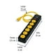 thumbnail image 4 of Multicontacto Volteck Negro 6 Entradas Supresor de Picos 600 J, 4 of 5